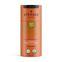 100% minerální ochranná tyčinka na celé tělo ATTITUDE (SPF 30) s vůní Orange Blossom 85 g