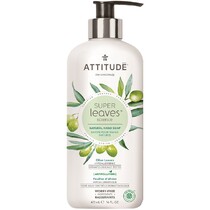 Přírodní mýdlo na ruce ATTITUDE Super leaves s detoxikačním účinkem - olivové listy 473 ml