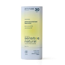 100 % minerální ochranná tyčinka na obličej a rty pro citlivou a atopickou pokožku ATTITUDE (SPF 30) bez parfemace 20 g